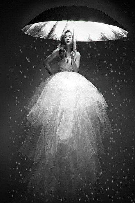 blonde, rain, beautiful and girl