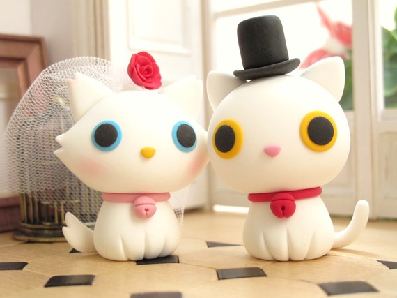 cake topper, cats and cute