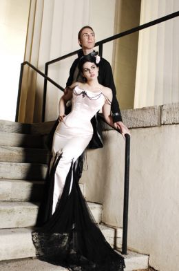 gothic wedding dress