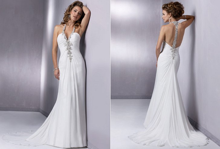 sexy, weddingdress, white and beautiful