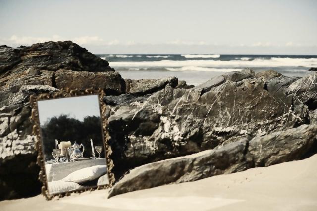 mirror, table setting and love