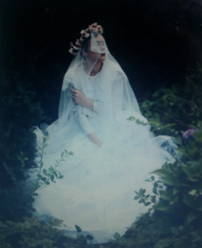 girl, weddingdress and vintage