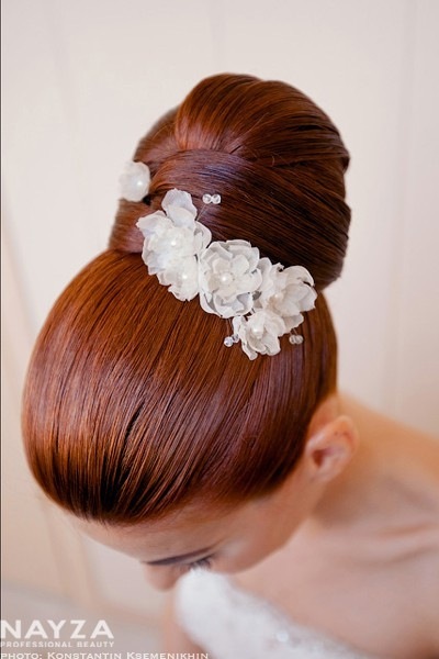 hair, flowers and ginger