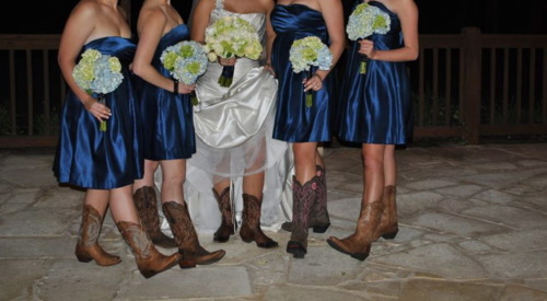 country wedding, bridesmaid and bride