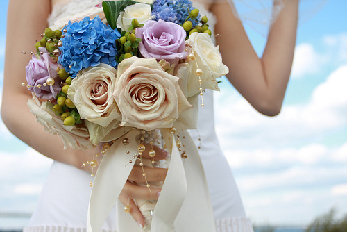 dress, photography and roses