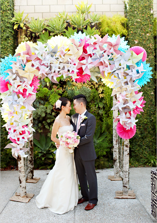 Fleurs, decoration, arche and robe