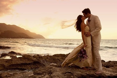 ocean, bride and beach