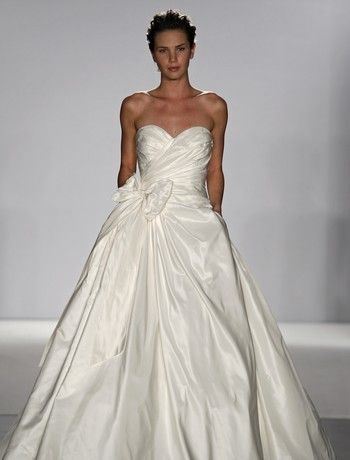 hairstyle, wedding dress and brown hair