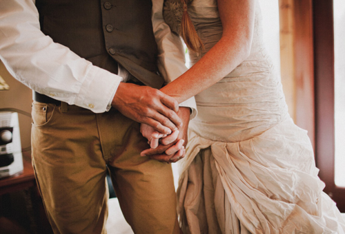 just married, fashion and wedding dress
