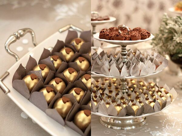 decor, golden and candy