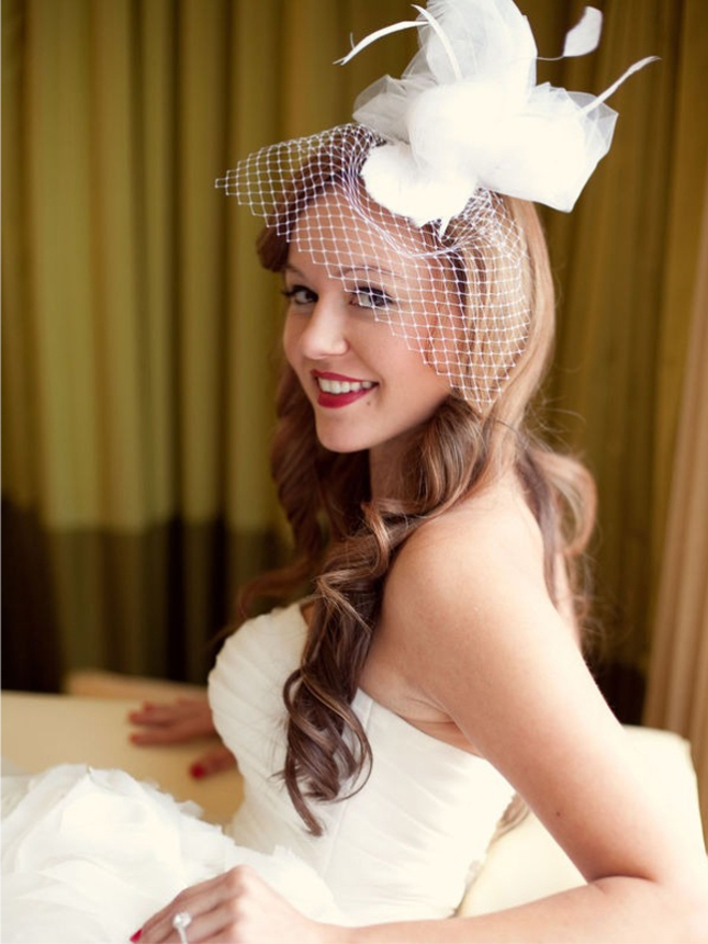 wuhite, headpiece, bride and girl