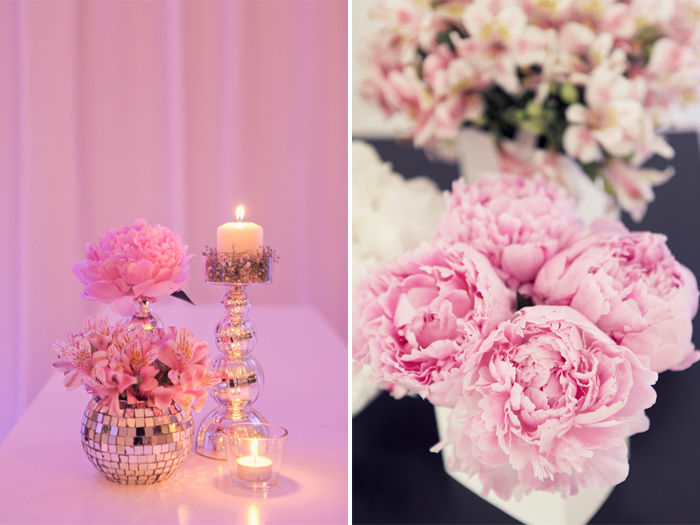 flowers, candle and pink