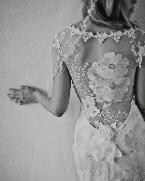 wedding dress and lace