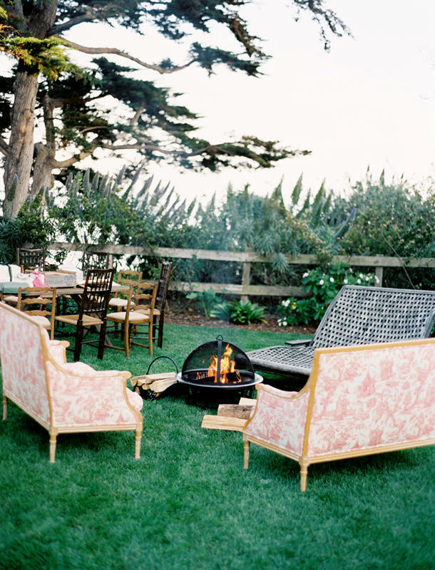 picnic, reception, table and fireplace