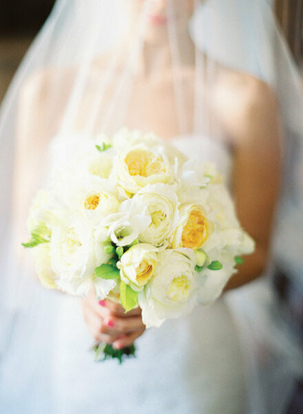 bridal, white and bouquet