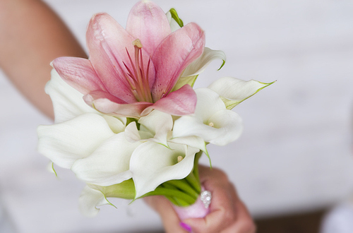 lilies, ivory and bouquet