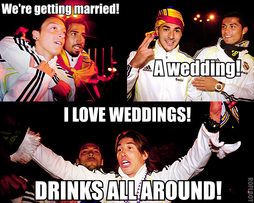 Özil, weddings and drinks
