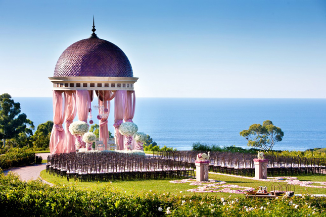 pink, weddings and decor