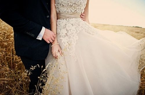 clothes, couple and wedding dress field