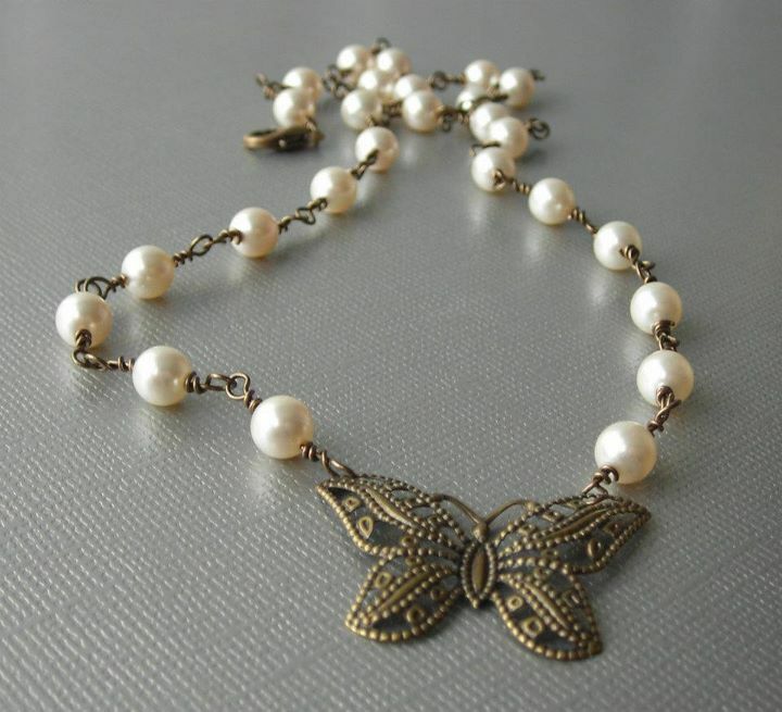 beautiful, feminine, pearl and jewelry