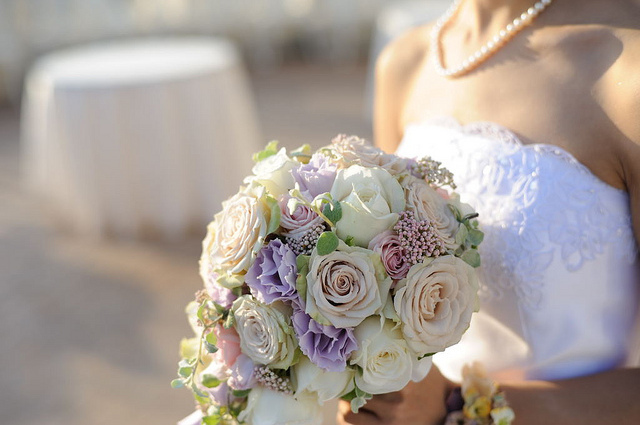 bouquet, bokeh and flowers