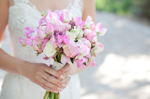 pink, bride and purple