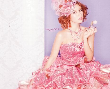 pink, luxurious and wedding dress