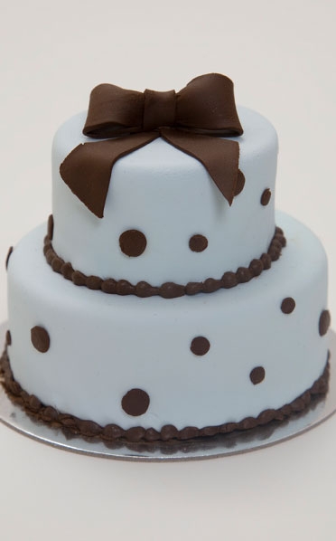 cakes, bow and polka dots