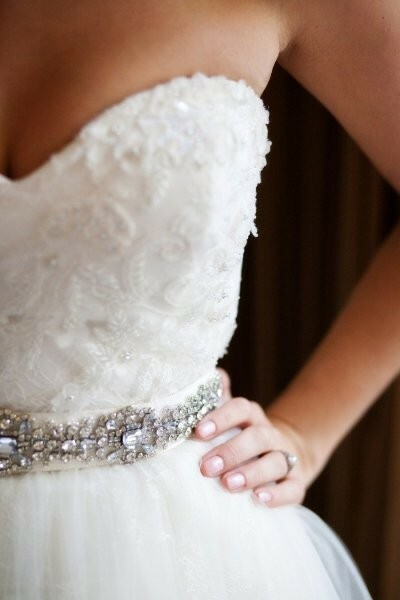 dress, girl and crystals