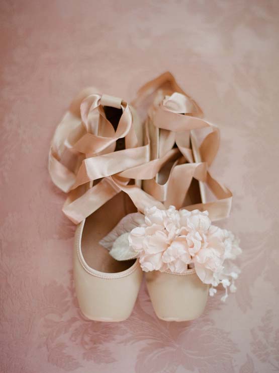 ballet shoes and wedding shoes
