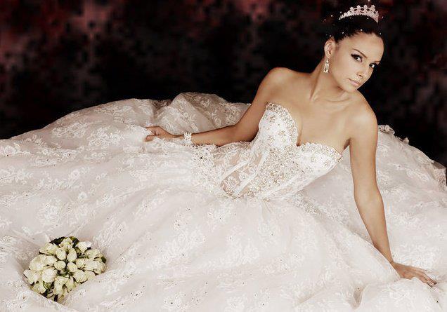 bridal, wedding gown and bride