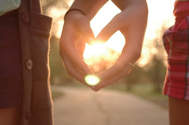 sunset, love and valentines