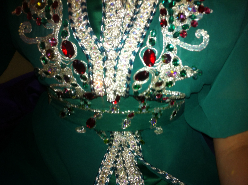 fessia, diamonds, maroccandress and green