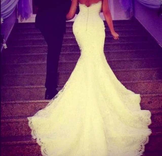 wonderful, mermaid style, cool and bride and groom