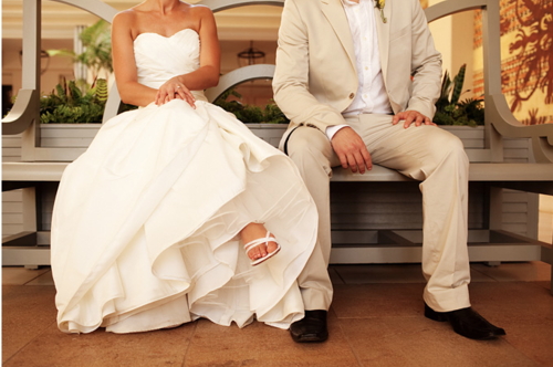 cute, bride and groom