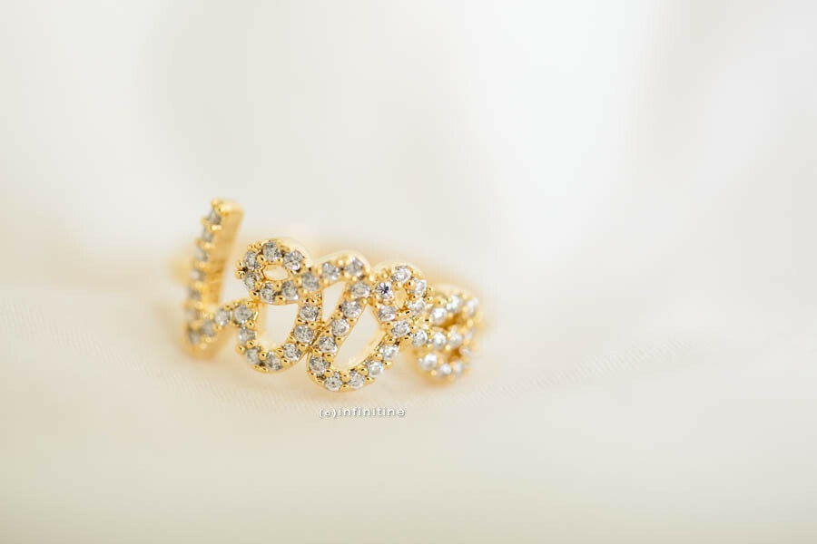 bridesmaid ring, engagement ring, cz love ring and valentines ring