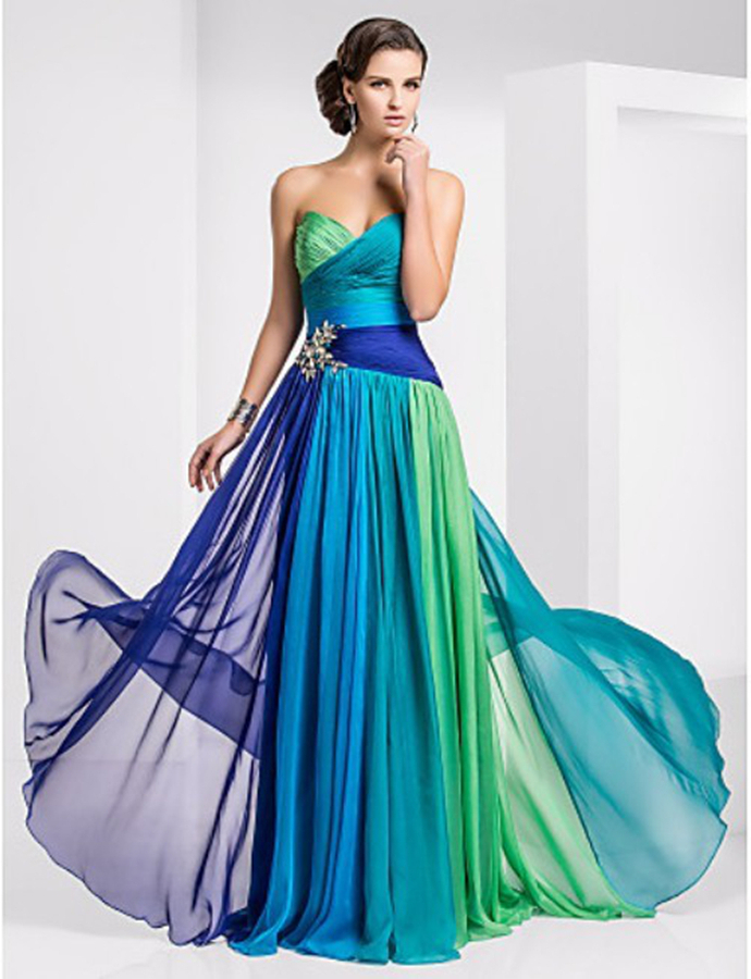 evening dress, wedding dress, formal party and custom color