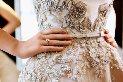 girl, gown and elegant