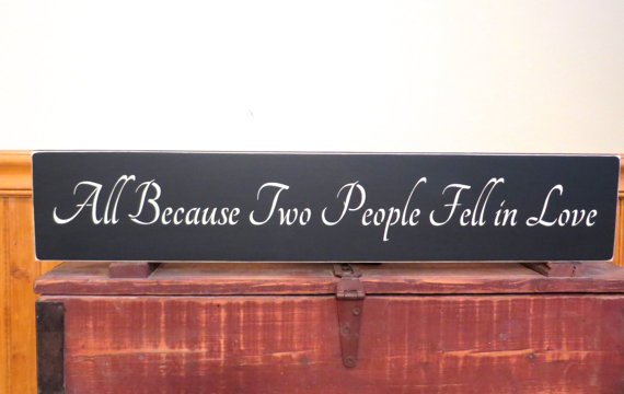 wedding gift, wall hanging and rustic sign