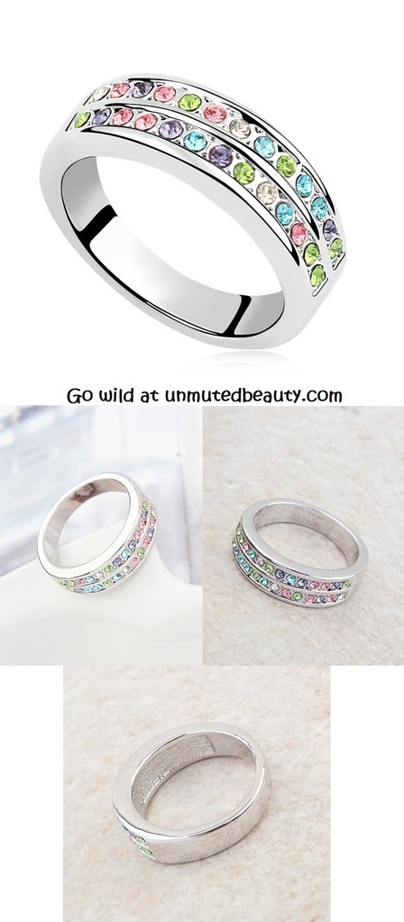 ring, engagement and rainbow