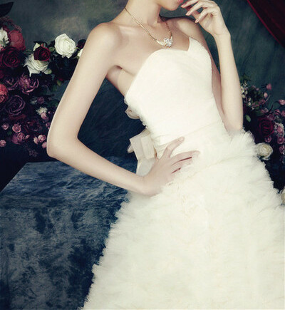 bride, ribbon and dress