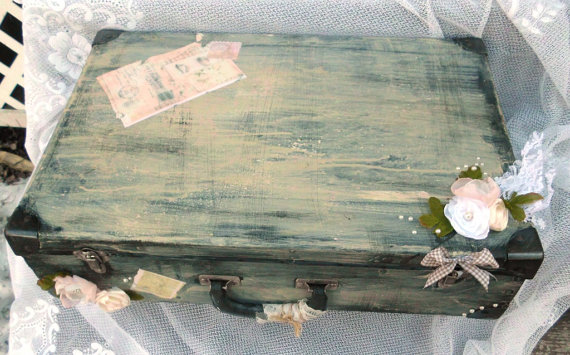 suitcase, steampunk and shabby chic