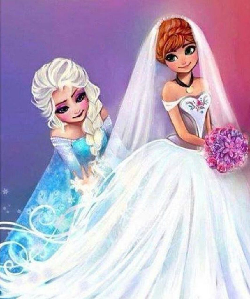 frozen, blue, elsa and anna