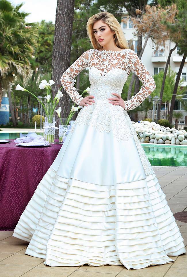 albanian, blonde, wedding dress and fashion