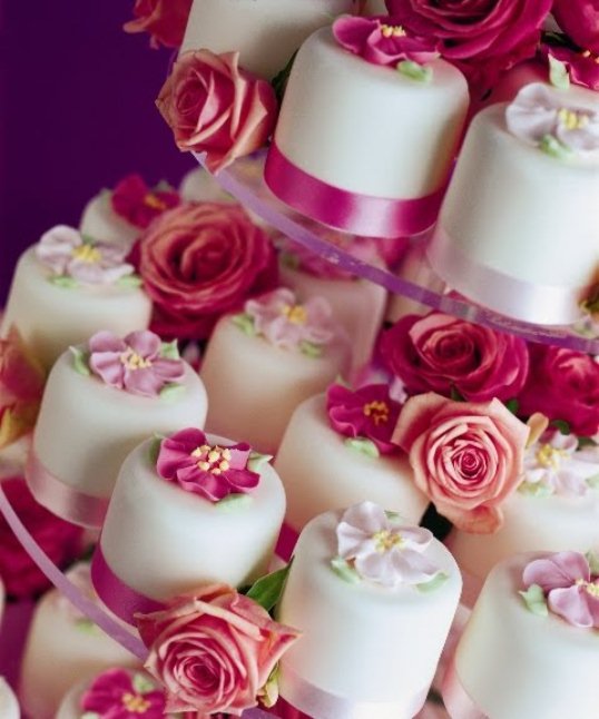 satin, cake, roses and flowers