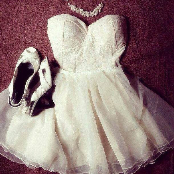 dress, white, fashion and style