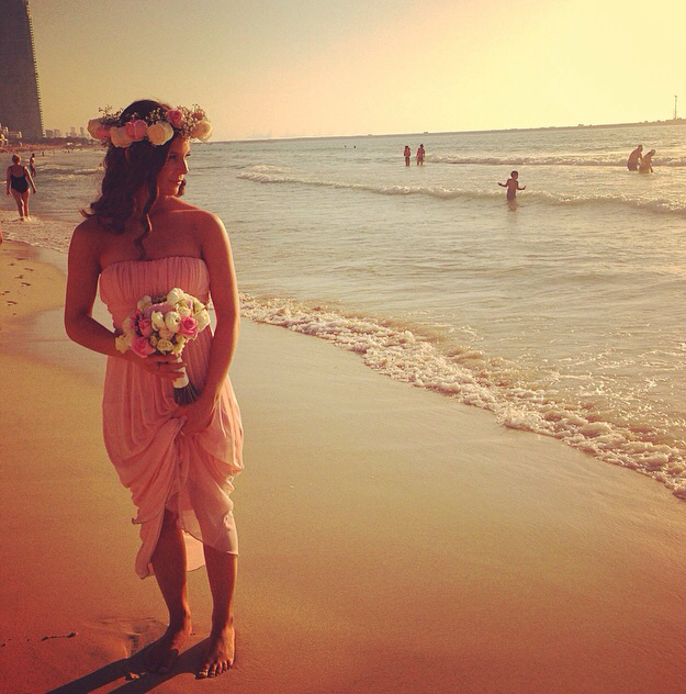 dream wedding, Dubai, ocean and bridesmaids