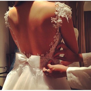 low back, bride and chiffon