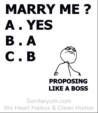 diamond, proposal and funny