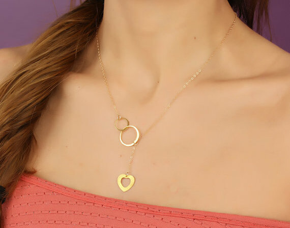 gold infinity necklace, bridesmaid necklace and eternity necklace